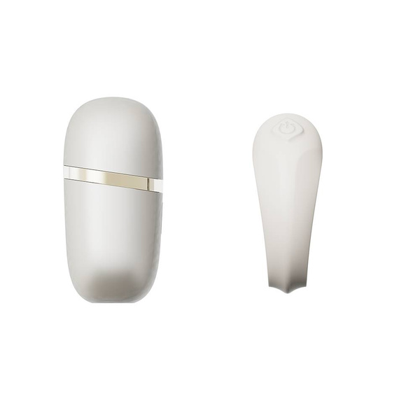 Pierścień erekcyjny ze stymulatorem Apis Ivory White Zalo