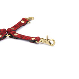 Liebe Seele Kinbaku Ukiyoe Red Rosy Leather Hogtie