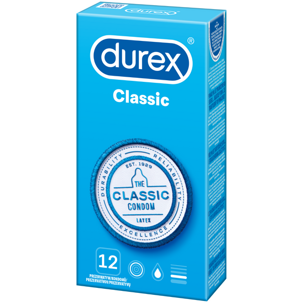 Prezerwatywy Lateksowe Classic 12 Szt Durex