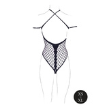 Body Leda Xiii With Crossed Neckline Black Os Le Désir