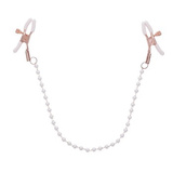 Sportsheets S&M Peaches 'n CreaMe Pearl Nipple Clamps Cream