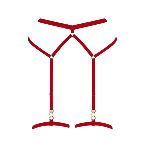 Promees Nadia red garter belt M/L