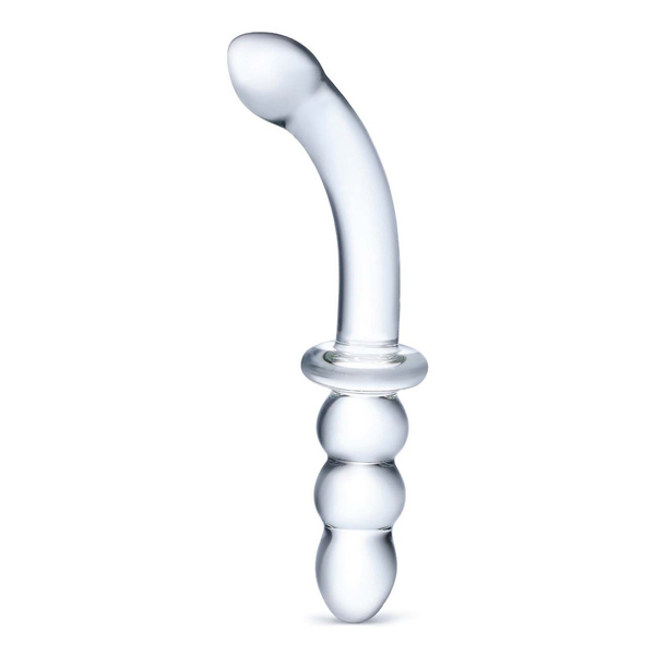 Dwustronne Szklane Dildo Ribbed G-Spot S Dildo Glas