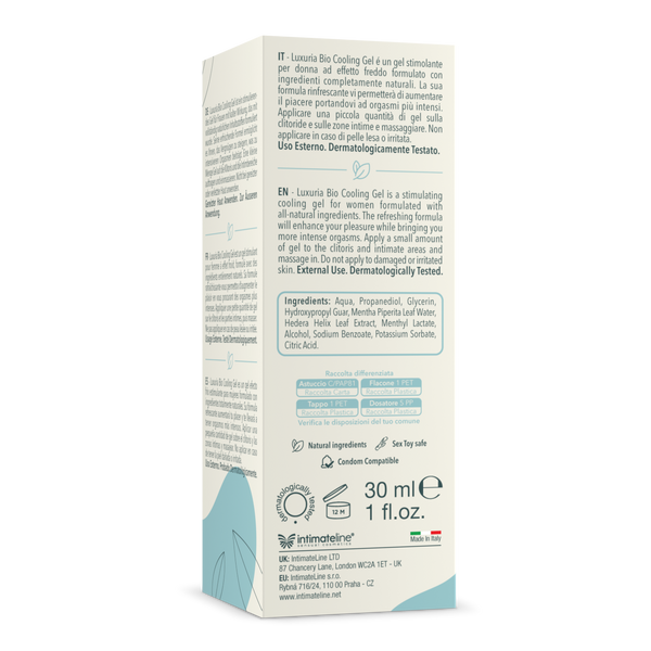 Żel Stymulujący Luxuria Bio Cooling Gel 30 Ml IntimateLine