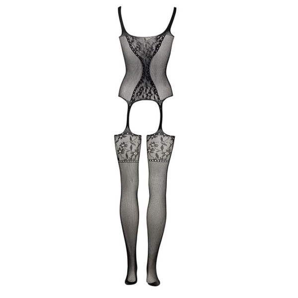 Bodystocking Fishnet And Lace Black 022 Os Le Désir