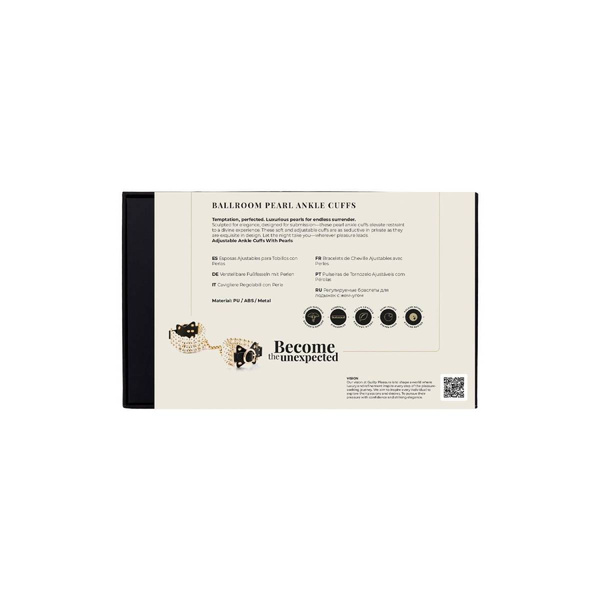 BDSM Ballroom Pearl Ankle Cuffs Guilty Pleasure