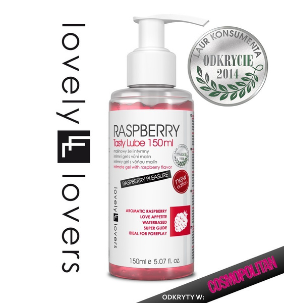 Raspberry Tasty Lube Lubrykant Jadalny 150 Ml Lovely Lovers