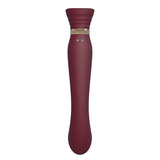 Wibrator Legend Queen Set G-Spot Pulse Wave Wine Red Zalo