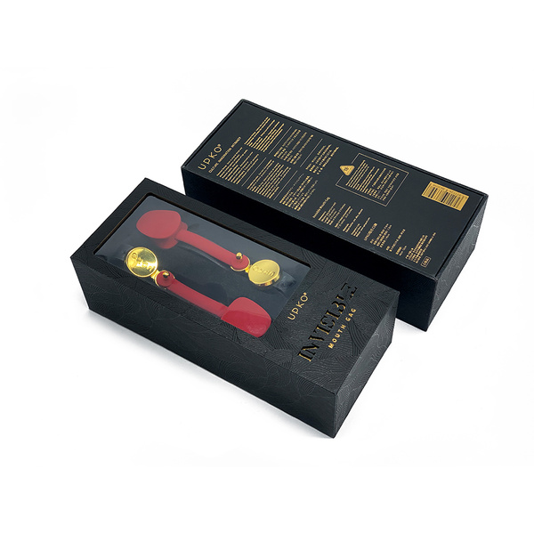 Niewidzialny Knebel Rozwieracz Upko Invisible Mouth Gag Black Straps UPKO