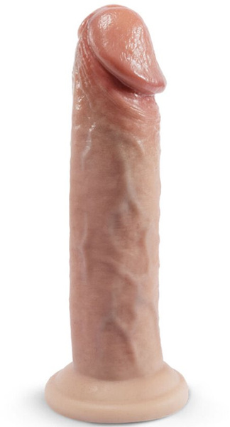 Dildo 19 cm Premium Real Skin Model 2 (7,5") Flesh Silexd
