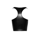 Top F275 Snake Wetlook With Front Zipper S Noir Handmade