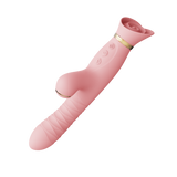 Wibrator Wielofunkcyjny Rose Thruster Strawberry Pink Zalo