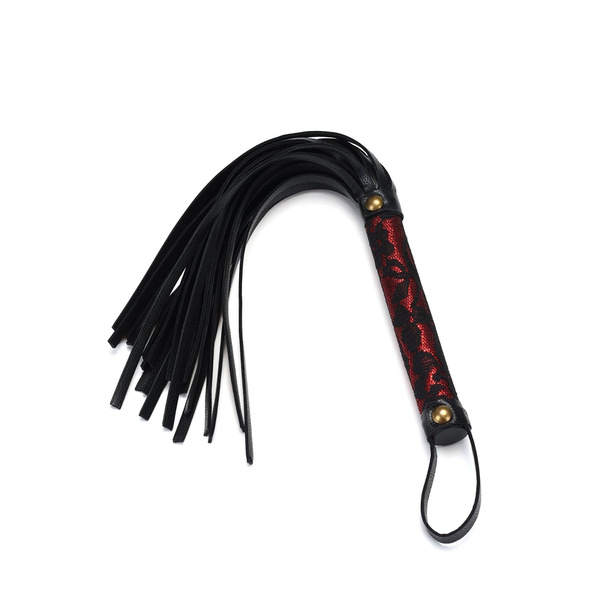 Liebe Seele Victorian Garden Lace and PU Flogger Whip
