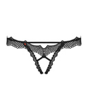 Bravelle open black thong S/M Obsessive