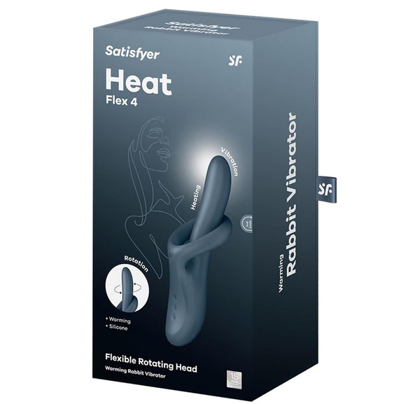 Heated G-Spot Vibrator Heat Flex 4 Blue Satisfyer