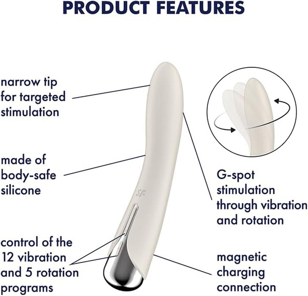 G-spot vibrator Spinning Vibe 1 Beige Satisfyer