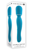 Podwójny Wibrator Różdżka Double The Fun Gender X