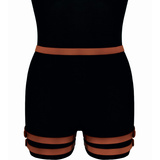 Brązowa Skórzana Uprząż Na Uda Amelia Karess