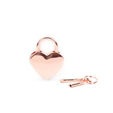Liebe Seele Rose Gold Heart Shape Padlock (2pcs a set)