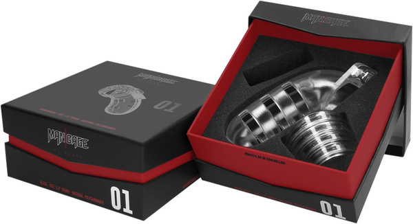 Model 01 - Chastity - 3.5" - Cock Cage - Transparent