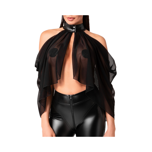 Top F349 Opium Bolero XXL Noir Handmade