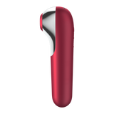 Stymulator łechtaczki z wibratorem Dual Love Red Satisfayer