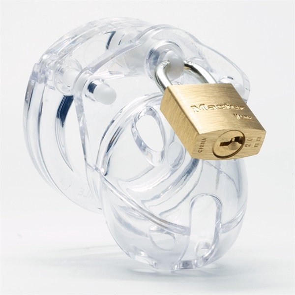 Poliwęglanowy Pas Cnoty Mini Me Chastity Cage Clear CB-X