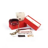 Kinbaku Ukiyoe Red Rosy Leather Collar And Leash Liebe Seele