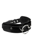 Obróżka O-Ring Front Collar Black/Silver Kinky Diva