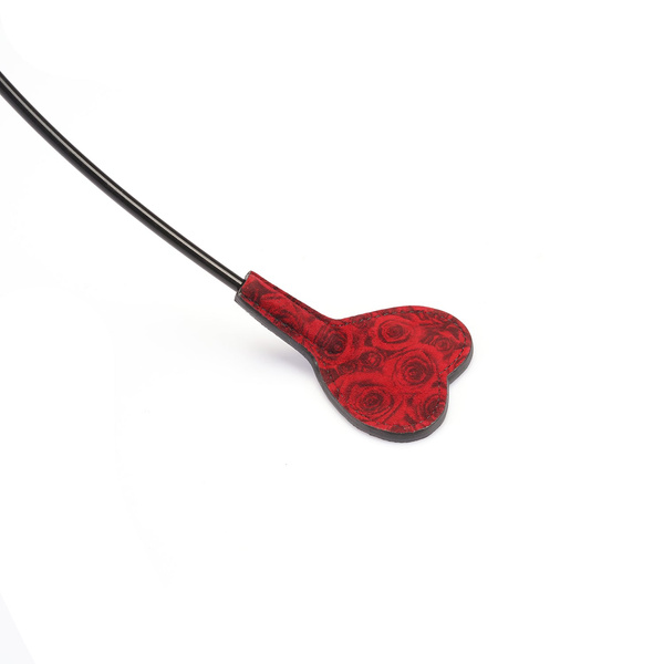 Liebe Seele Kinbaku Ukiyoe Red Rosy Leather Mini Crop