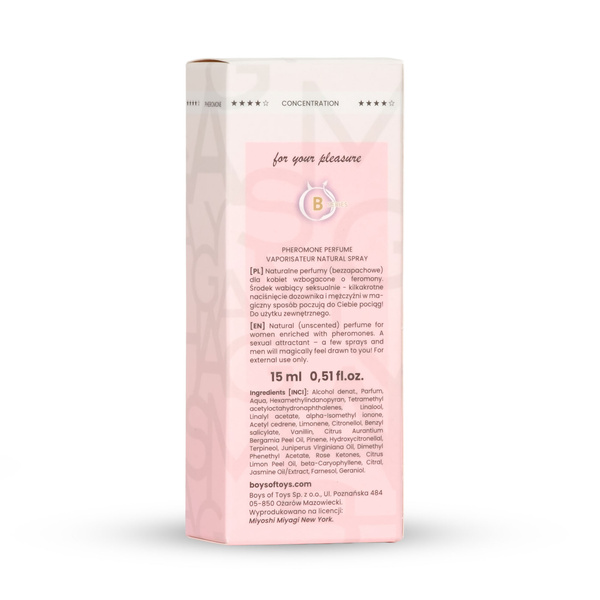 PURE feromon parfumes 15ml Femme Miyoshi Miyagi