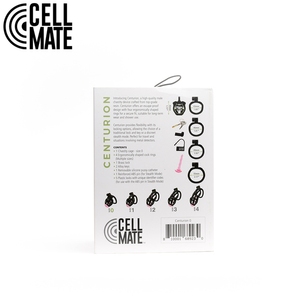 Centurion Chastity Cage Black Size 0 CELLMATE