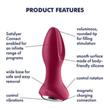 Rotacyjny korek analny Rotator Plug 2 Connect App Violet Satisfyer
