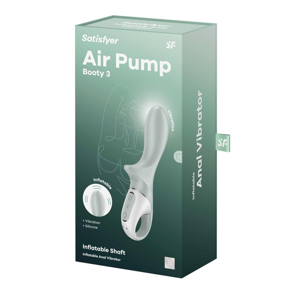 Pompowany wibrator Air Pump Booty 3 greygreen Satisfyer