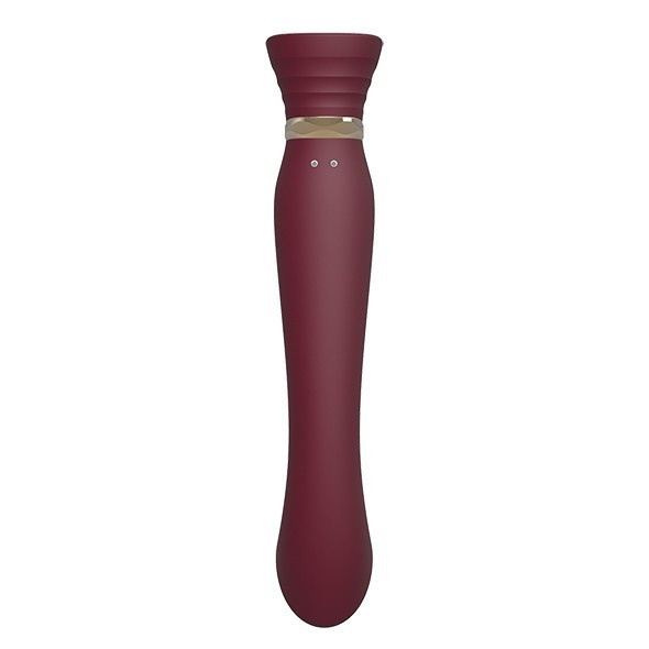 Wibrator Legend Queen Set G-Spot Pulse Wave Wine Red Zalo