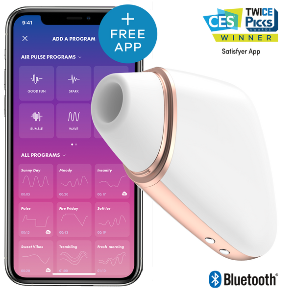 Clitoral Stimulator with App Love Triangle White Satisfyer