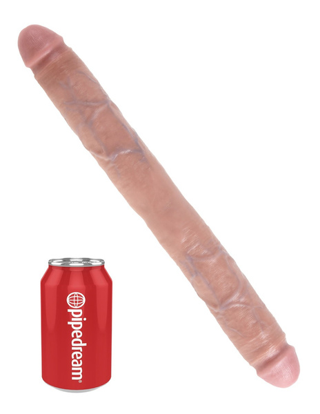16' Thick Double Dildo Flesh Podwójne Dildo Cieliste 44Cm King Cock