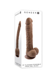 Dildo 25 Cm Flexskin Poseable True Feel Dark Gender X