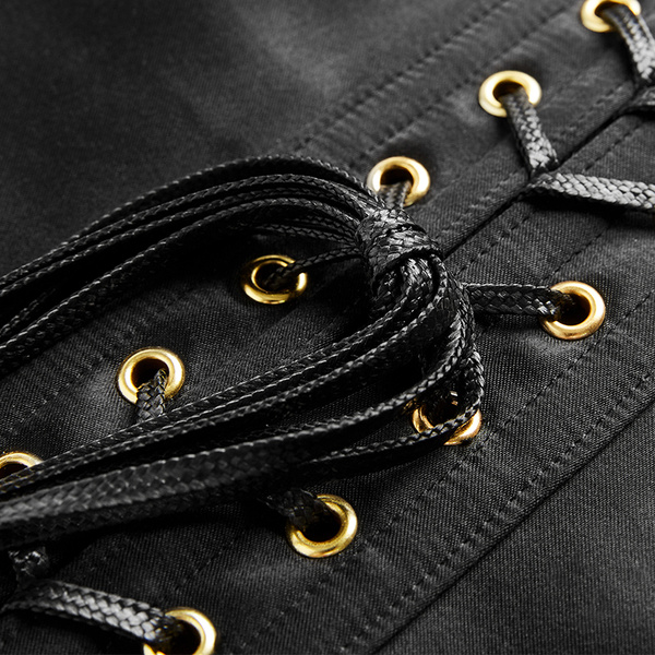 Black Overbust Corset Covering Breasts Upko Black Overbust Corset L UPKO