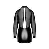 Dress F348 Opium Mini Dress L Noir Handmade