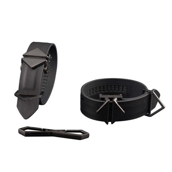 Kajdanki Ankle And Wrist Cuffs Set Black LOCKINK