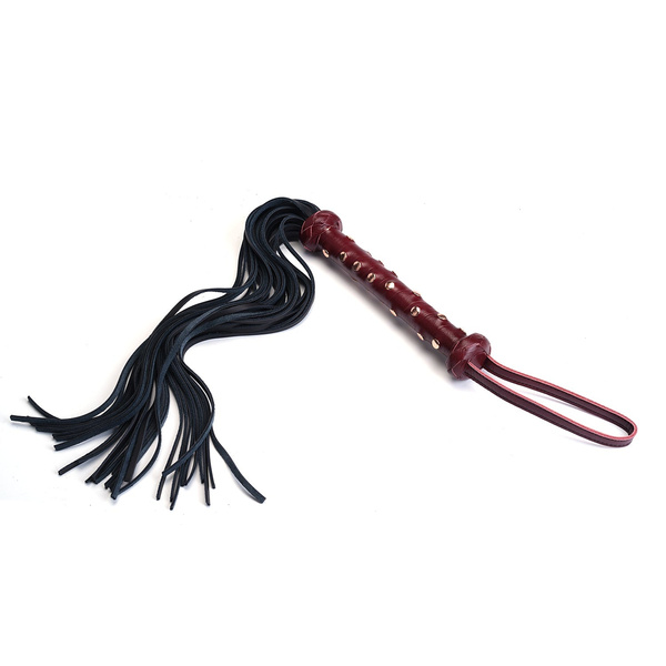Liebe Seele Wine Red Deluxe Cow Leather Heavy Flogger