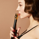 Gładki Skórzany Pejcz Z Główką W Kształcie Róży Zalo & Upko Leather Soft Whip UPKO