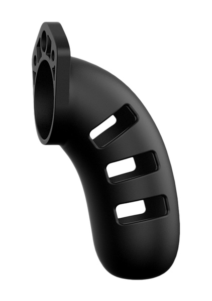 Miękki Silikonowy Pas Cnoty Chastity Model 21 Silicone Cock Cage Black ManCage