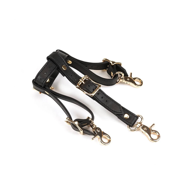 Uprząż Dark Secret Leather Forced Orgasm Harness Belt Liebe Seele