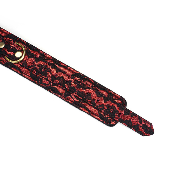 Victorian Garden Lace And Velvet Thigh Cuffs S/M Liebe Seele