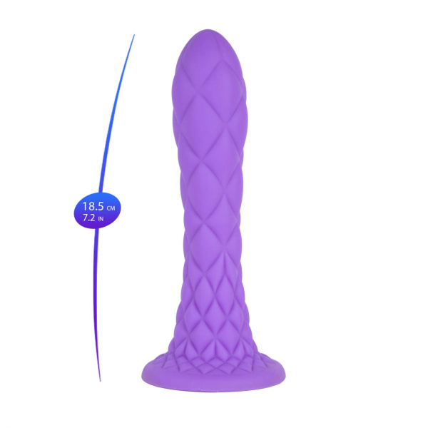 Dildo 18,5 cm Fantasy Line Dreamy (7") Purple Silexd