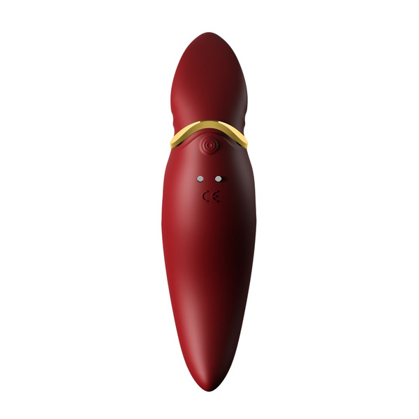 Multifunctional Hero Wine Red Point Vibrator Zalo