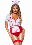 Leg Avenue Nurse Feelgood Bodysuit Red L