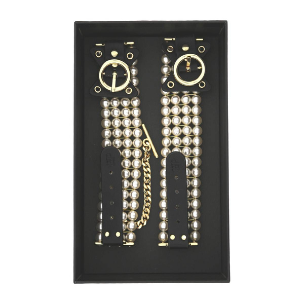 Kajdanki na kostki BDSM Ballroom Pearl Ankle Cuffs Guilty Pleasure